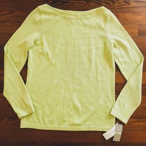 Charter Club Lime Green Boatneck Sweater